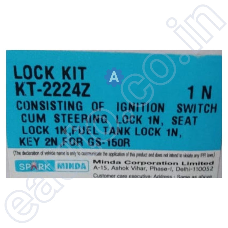 Spark Minda Ignition Lock Set For Suzuki Gs 150R | Of 3