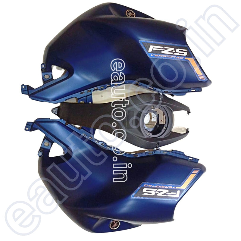 Tank Cover For Yamaha Fz-S V3 | Dark Blue Set Of 3