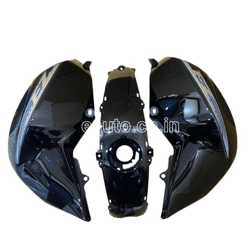 Tank Cover With Graphics For Yamaha Fz-S V2.0 | Black Set Of 3