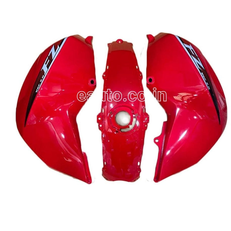 Tank Cover With Graphics For Yamaha Fz-S V2.0 | Red Set Of 3
